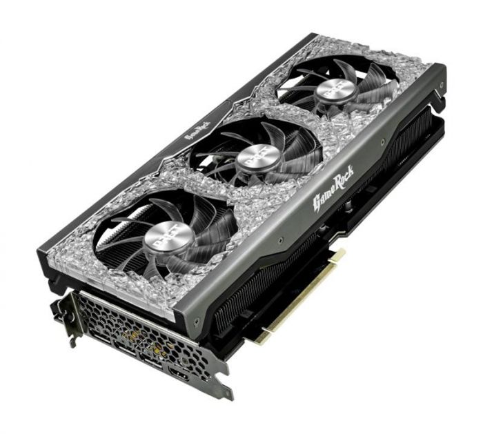 Відеокарта GF RTX 3080 10GB GDDR6X GameRock V1 Palit (NED3080U19IA-1020G) (LHR)