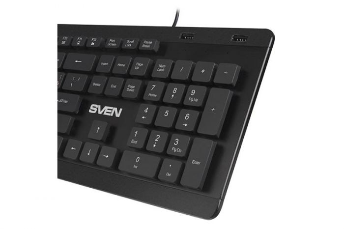 Клавіатура Sven KB-E5700H Ukr Black USB