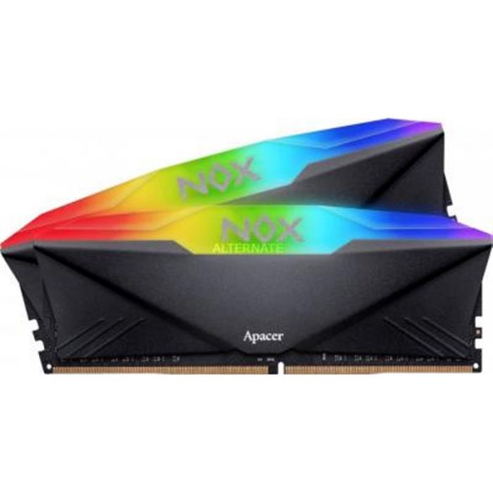 Модуль пам`ятi DDR4 2x8GB/3200 Apacer NOX RGB Black (AH4U16G32C28YNBAA-2)