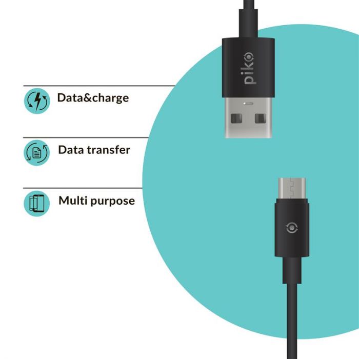 Кабель Piko CB-UM11 USB - micro USB (M/M), 1.2 м, Black (1283126494918)