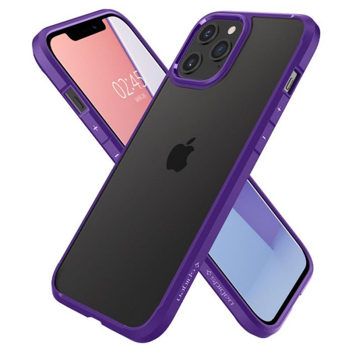 Чохол-накладка Spigen Crystal Hybrid для Apple iPhone 12 Pro Max Hydrangea Purple (ACS01478)