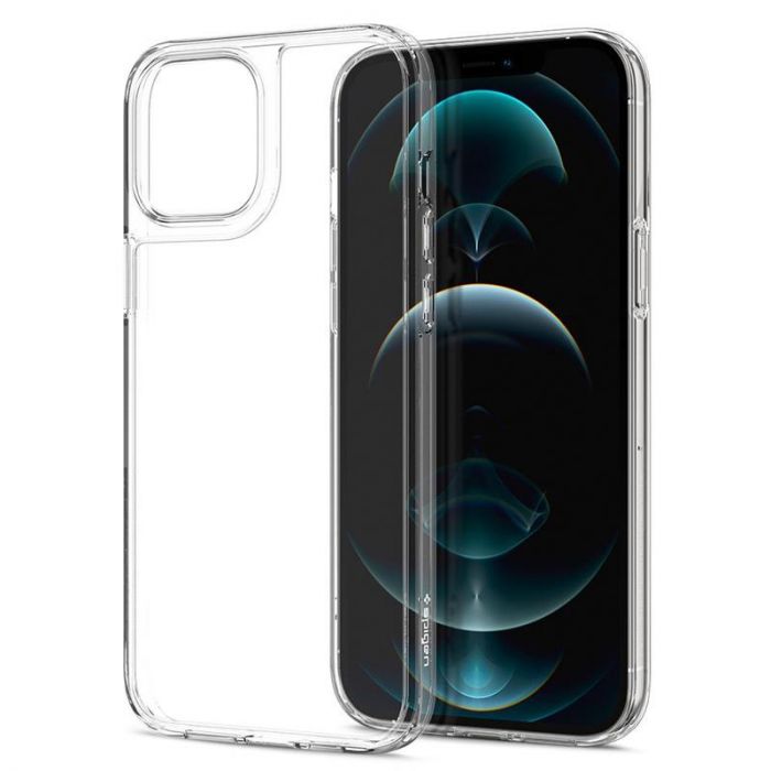 Чохол-накладка Spigen Quartz Hybrid для Apple iPhone 12 Pro Max Crystal Clear (ACS01621)