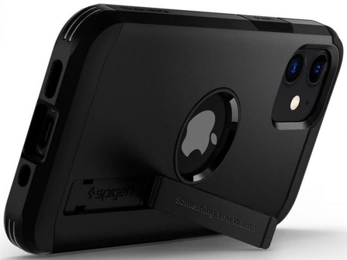 Чохол-накладка Spigen Tough Armor для Apple iPhone 12 Mini Black (ACS01753)