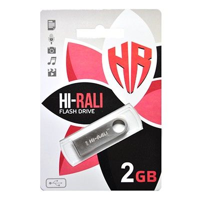 Флеш-накопичувач USB 2GB Hi-Rali Shuttle Series Black (HI-2GBSHBK)