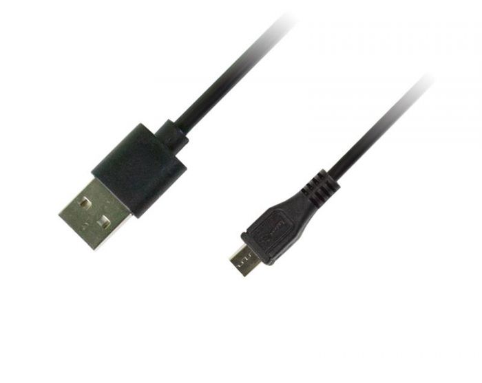 Кабель Piko USB - micro USB V 2.0 (M/M), реверсивний, 1 м, Black (1283126474101) 