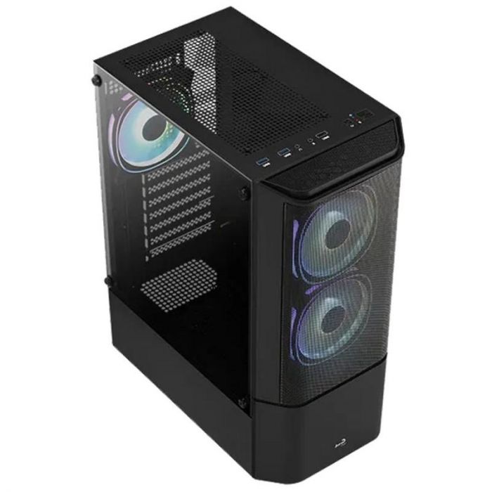 Корпус AeroCool Quantum Mesh (Quantum Mesh-G-BK-v2) Black без БЖ