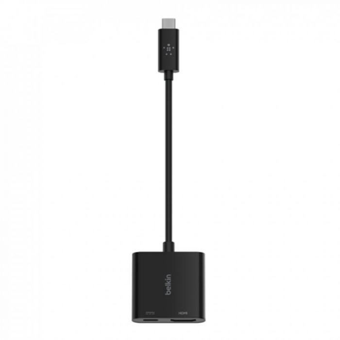 Адаптер Belkin USB Type-C - HDMI+USB Type-C (M/F), Black (AVC002BTBK)