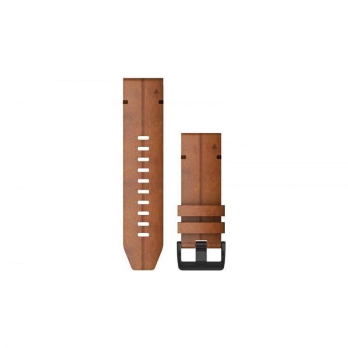 Ремінець Garmin QuickFit 26mm для Garmin Fenix 6X Chestnut Leather (010-12864-05)