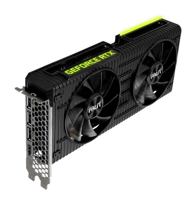 Відеокарта GF RTX 3060 Ti 8GB GDDR6 Dual OC V1 Palit (NE6306TS19P2-190AD) (LHR)