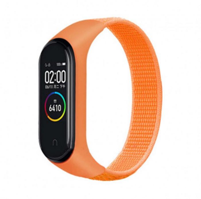 Ремінець BeCover Nylon Style для Xiaomi Mi Smart Band 5/Mi Smart Band 6 Orange (705427)