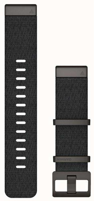 Ремінець Garmin QuickFit 22mm для Garmin Marq Heathered Black Jacquard Weave Nylon (010-12738-03)