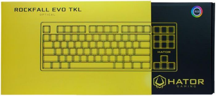 Клавіатура Hator Rockfall Evo TKL Optical Ukr (HTK-631) White USB