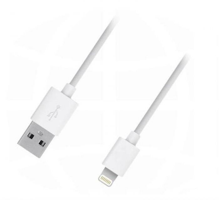 Кабель Dengos USB-Apple iPhone 5, Ipad mini, 1m White (CBL-001)