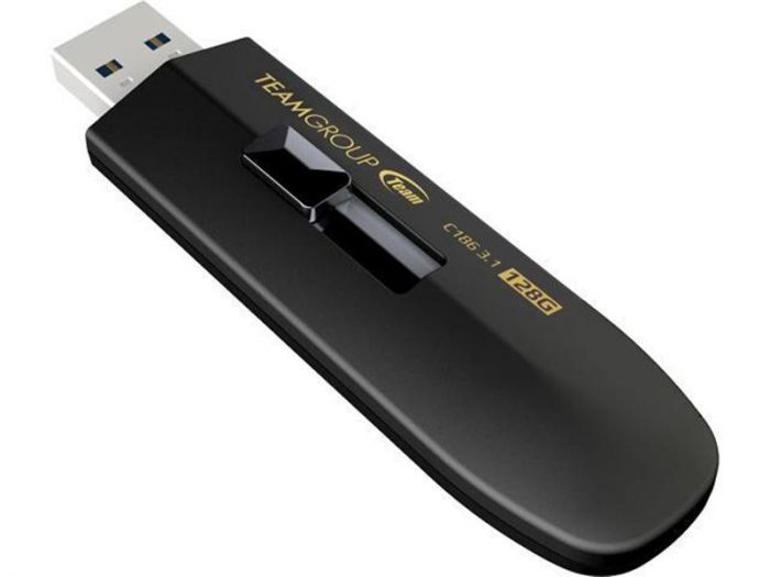 Флеш-накопичувач USB3.2 128GB Team C186 Black (TC1863128GB01)