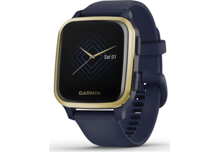 Смарт-годинник Garmin Venu Sq Music Navy/Light Gold (010-02426-12)