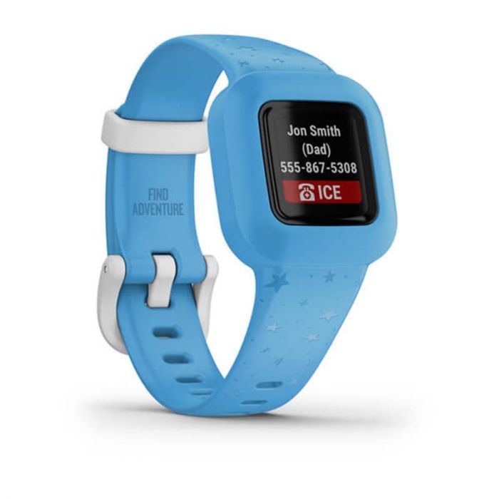 Дитячий фітнес-браслет Garmin Vivofit Jr 3 Blue Stars (010-02441-02)