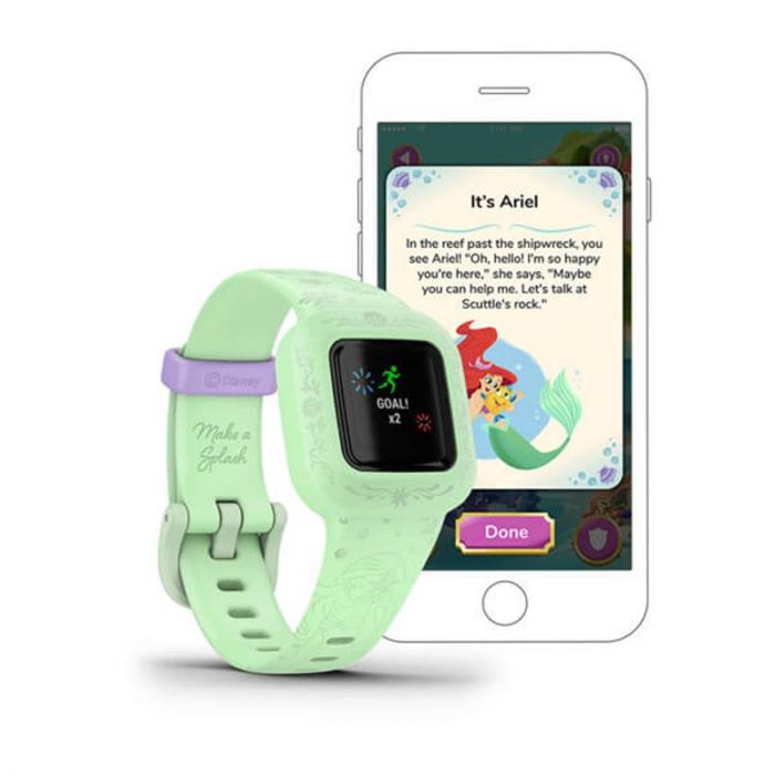 Дитячий фітнес-браслет Garmin Vivofit Jr 3 Disney The Little Mermaid (010-02441-13)