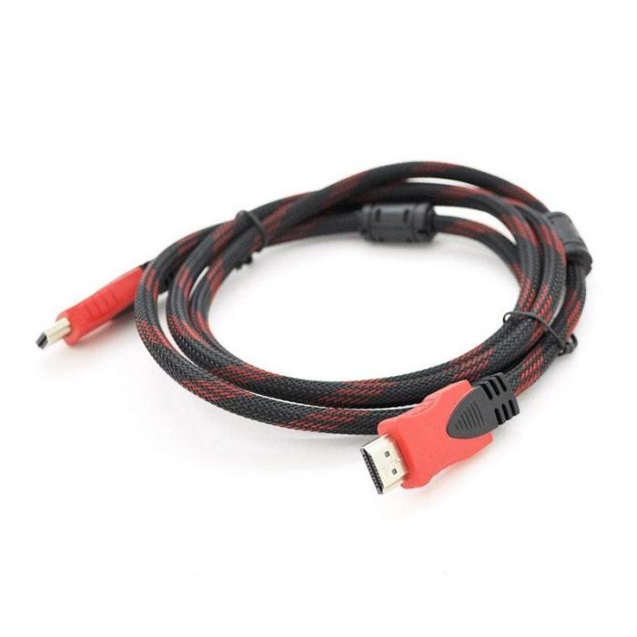 Кабель Merlion HDMI - HDMI V 1.4, (M/M), 20 м, Black/Red (YT-HDMI(M)/(M)NY/RD-20m/08280)