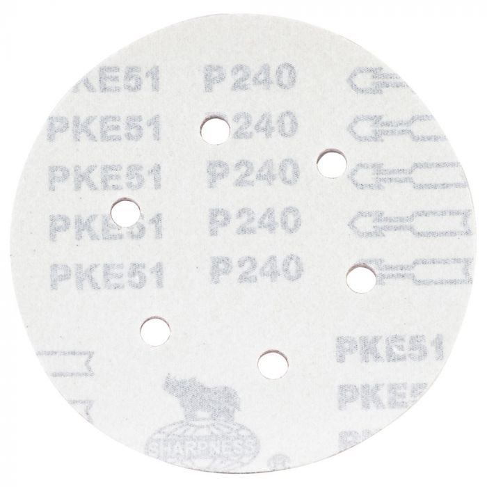 Шліфувальний круг 6 отворів Ø150мм P240 (10шт) SIGMA (9122311)