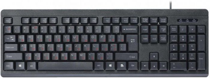 Клавiатура Maxxter KB-112-U Ukr Black USB