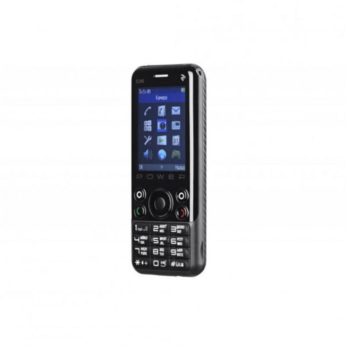 Мобiльний телефон 2E E240 Power Dual Sim Black (680576170088)