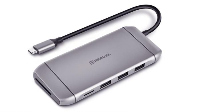 USB-хаб REAL-EL CQ-900 3 ports