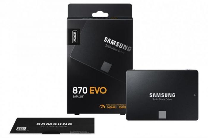 Накопичувач SSD  250GB Samsung 870 EVO 2.5" SATAIII MLC (MZ-77E250BW)