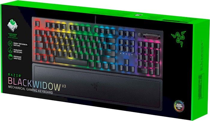 Клавіатура Razer BlackWidow V3 (RZ03-03540800-R3R1) Black USB