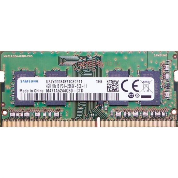Модуль пам`ятi SO-DIMM 4GB/2666 DDR4 Samsung (M471A5244CB0-CTD)