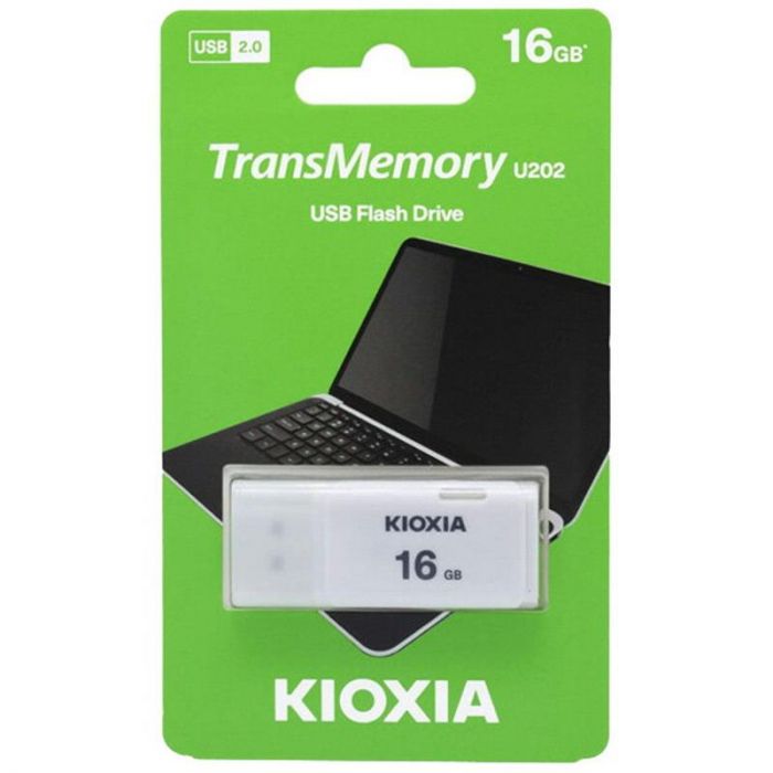 Флеш-накопичувач USB  16GB Kioxia TransMemory U202 White (LU202W016GG4)