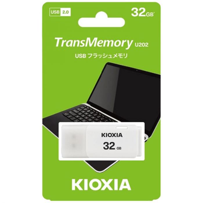 Флеш-накопичувач USB  32GB Kioxia TransMemory U202 White (LU202W032GG4)
