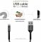 Кабель Intaleo CB0 USB-Lightning 0.2м Black/Grey (1283126495618)