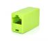 З`єднувач Merlion (2xRJ45-GREEN/06184) RJ45 патч-кордів мама/мама, зелений