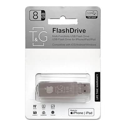 Флеш-накопичувач USB3.0 8GB Lightning T&G 004 Metal Series (TG004IOS-8G3)