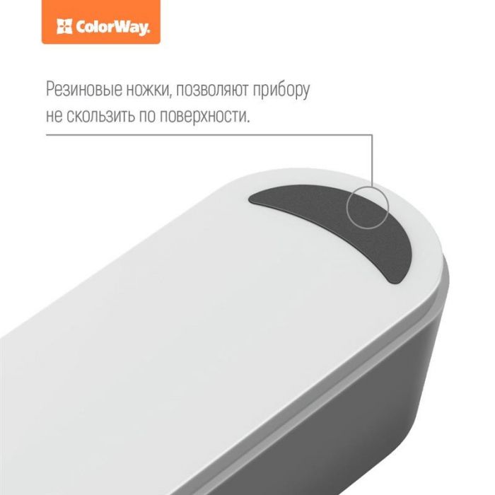 Фільтр живлення ColorWay CW-CHE44W 4 розетки, 4 USB, 2 м, білий
