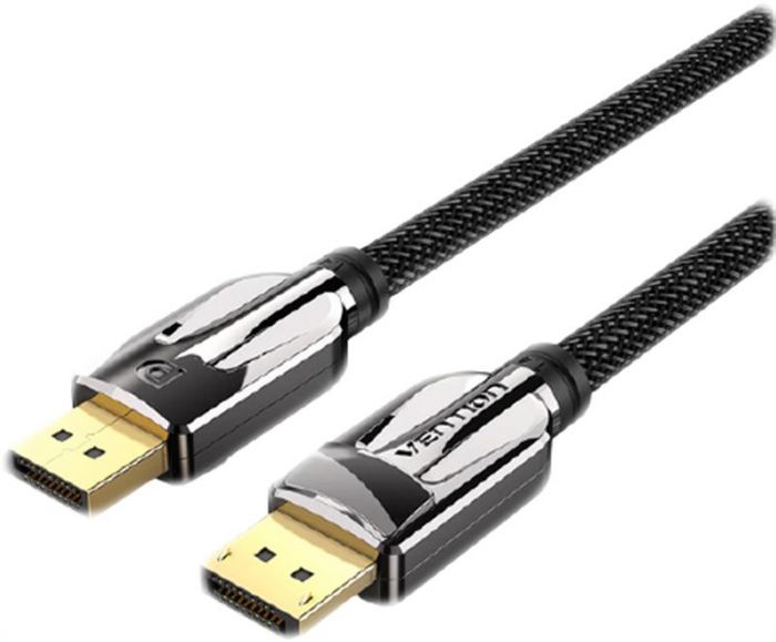 Кабель Vention DisplayPort - DisplayPort, M/M, 2 м, v1.4, чорний (HCABH)