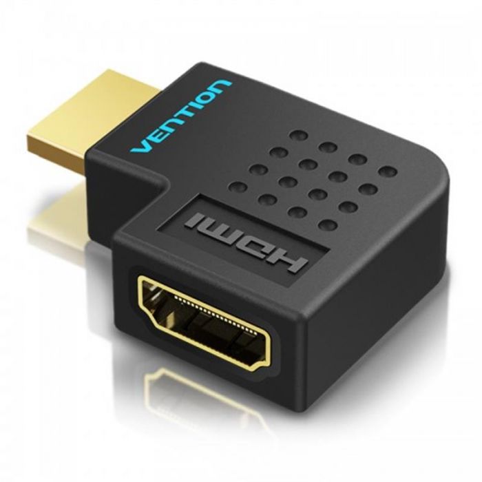 Адаптер Vention HDMI M - HDMI F, v2.0, угол 90 (AIBB0)