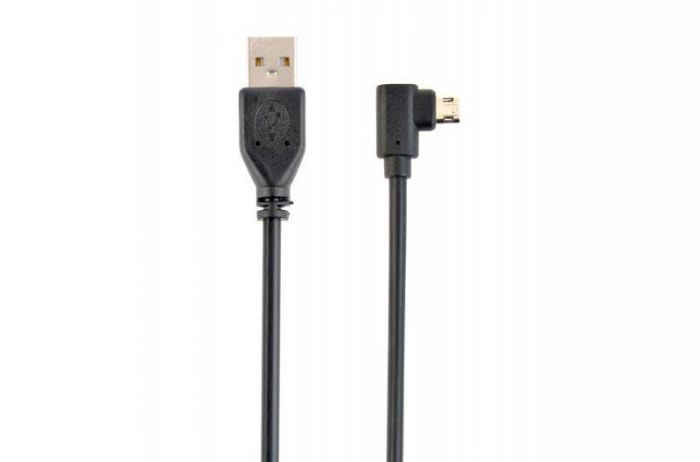 Кабель Cablexpert (CC-USB2-AMmDM90-6) USB2.0 A - USB В, 1.8 м, преміум, чорний