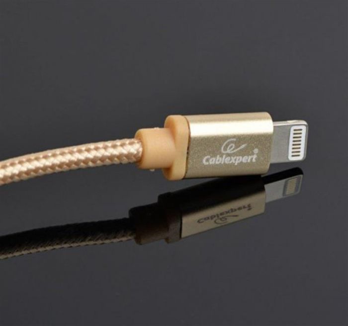 Кабель Cablexpert USB - Lightning (M/M), 1.8 м, золотистий (CCB-mUSB2B-AMLM-6-G)