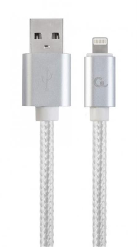 Кабель Cablexpert (CCB-mUSB2B-AMLM-6-S) USB 2.0 - Lightning, 1.8м, сріблястий