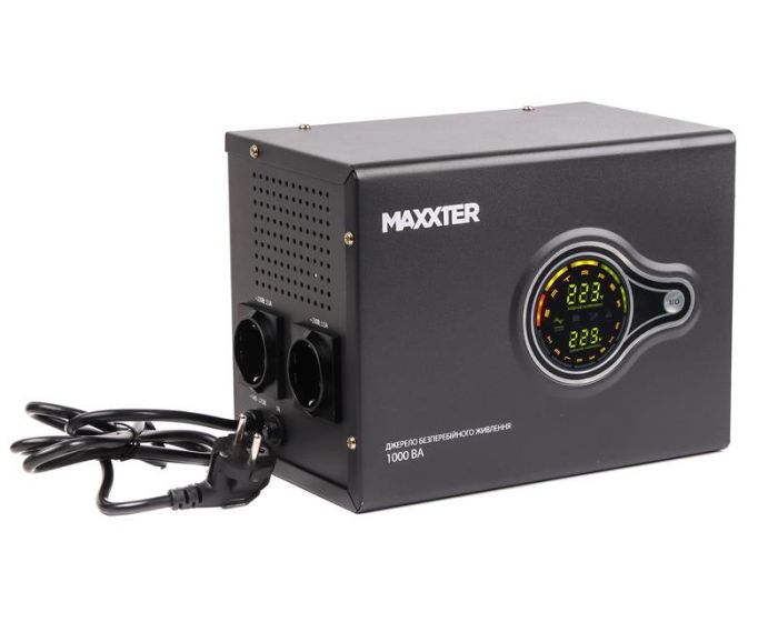 Джерело безребійного живлення Maxxter MX-HI-PSW1000-01 1000VA