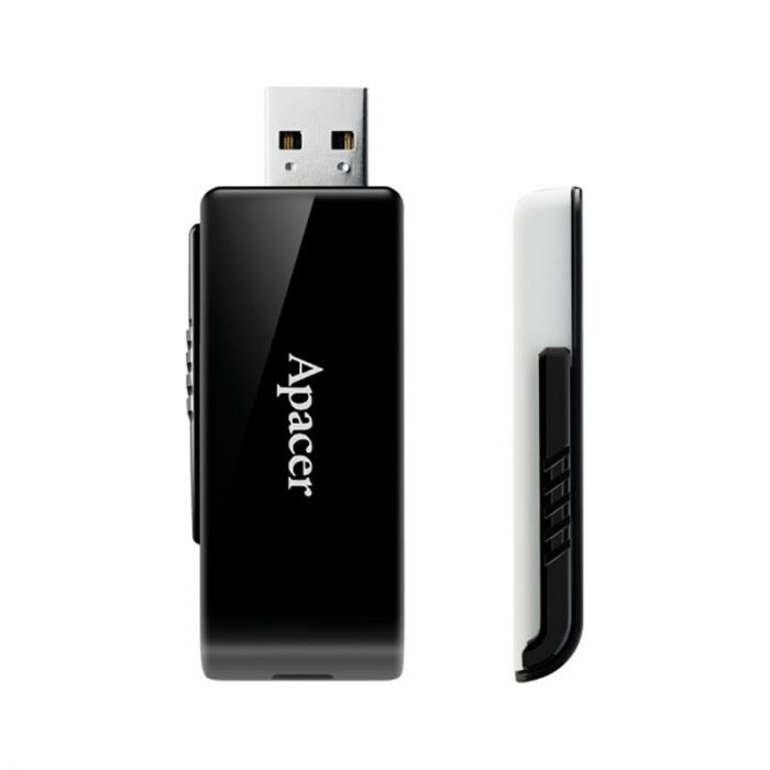 Флеш-накопичувач USB3.0 64GB Apacer AH350 Black (AP64GAH350B-1)