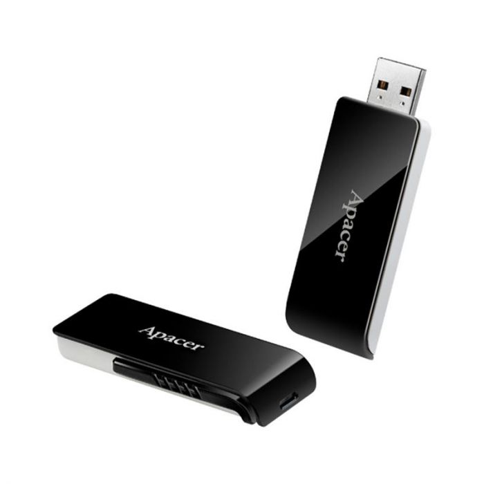 Флеш-накопичувач USB3.0 32GB Apacer AH350 Black (AP32GAH350B-1)