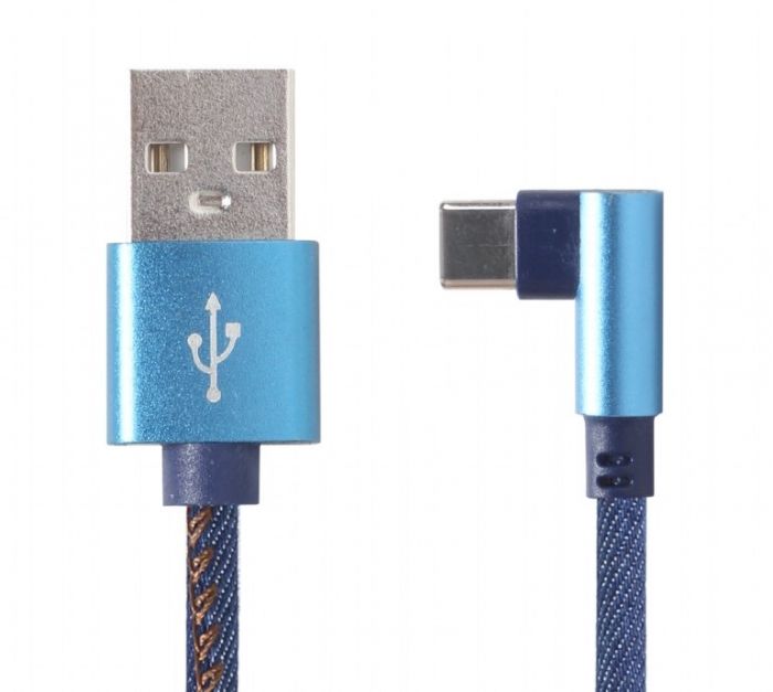 Кабель Cablexpert USB - USB Type-C V 2.0 (M/M), преміум, 1 м, синій (CC-USB2J-AMCML-1M-BL) 