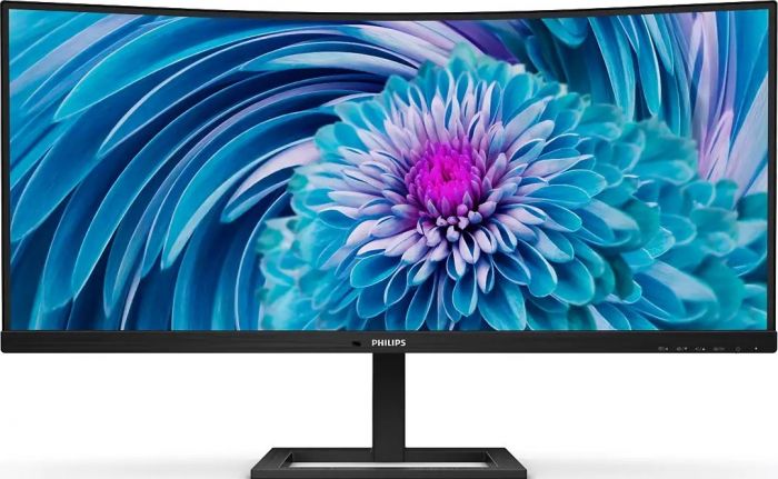 Монiтор Philips 34" UltraWide 346E2CUAE/00 VA Black Curved