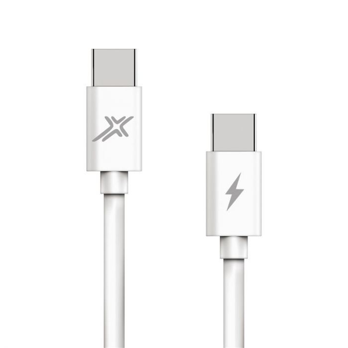 Кабель Grand-X USB Type-C - USB Type-C, Power Delivery, 48W, 1м, White (CC-07)