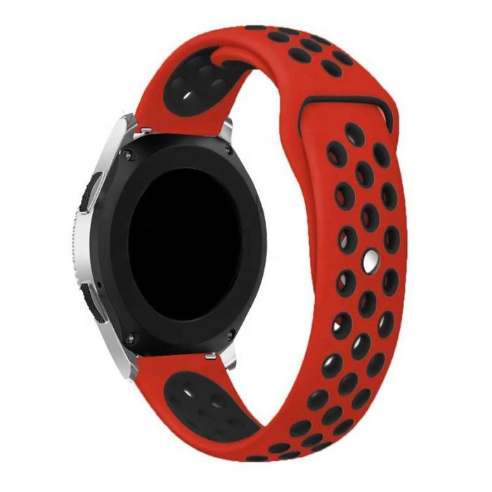 Ремінець BeCover Nike Style для Samsung Galaxy Watch/Active/Active 2/Watch 3/Gear S2 Classic/Gear Sport Red-Black (705700)