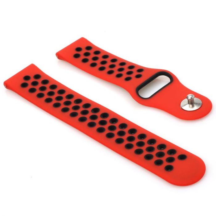 Ремінець BeCover Nike Style для Nokia/Withings Steel/Steel HR Red-Black (705772)