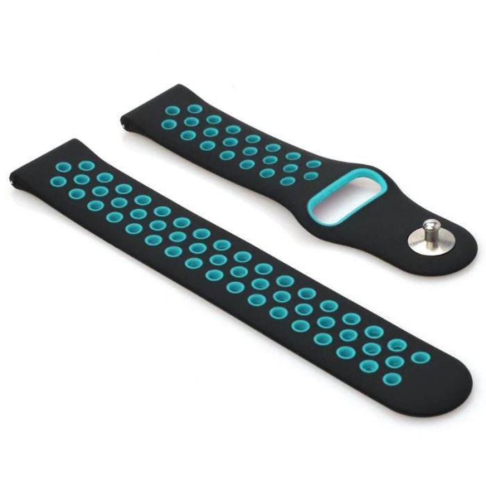 Ремінець BeCover Nike Style для Nokia/Withings Steel/Steel HR Black-Blue (705764)