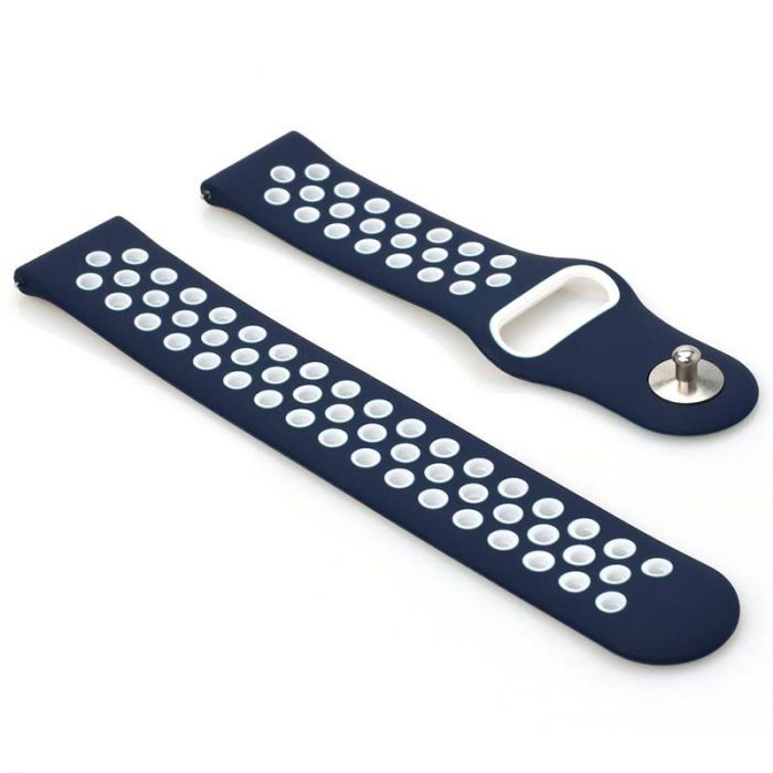 Ремінець BeCover Nike Style для Nokia/Withings Steel/Steel HR Blue-White (705770)